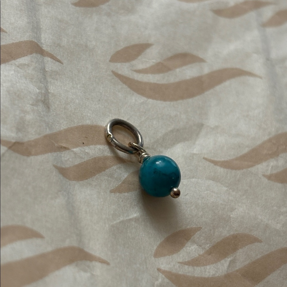 James Avery Turquoise bead charm new never worn! - Picture 2 of 3